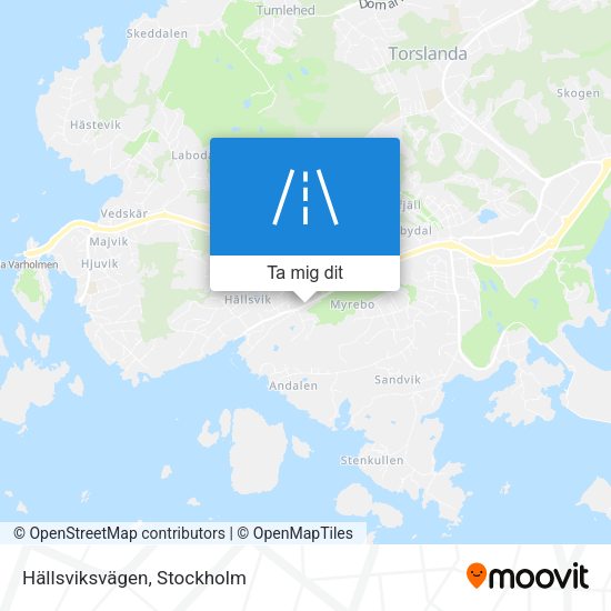 Hällsviksvägen karta