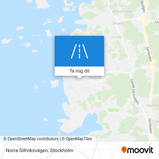 Norra Gillviksvägen karta