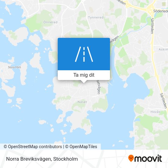 Norra Breviksvägen karta