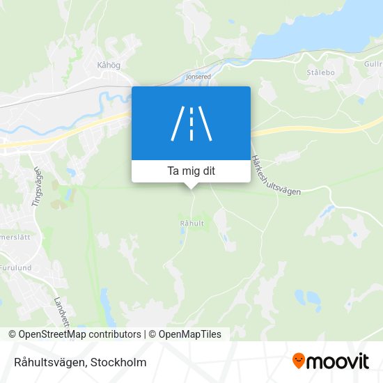 Råhultsvägen karta