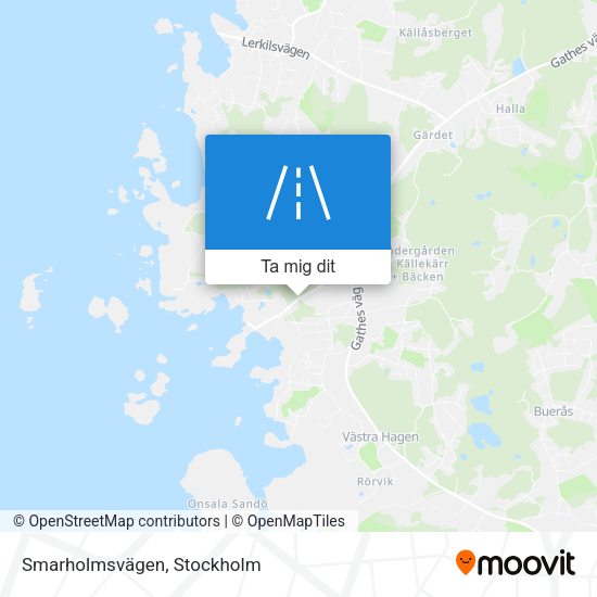 Smarholmsvägen karta