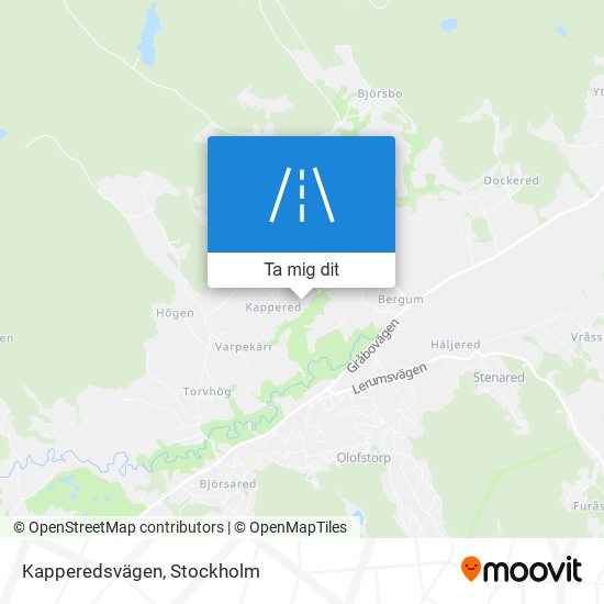 Kapperedsvägen karta