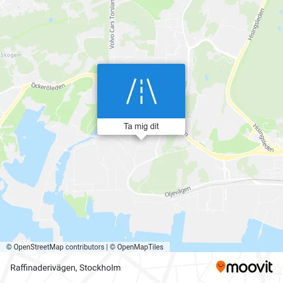 Raffinaderivägen karta