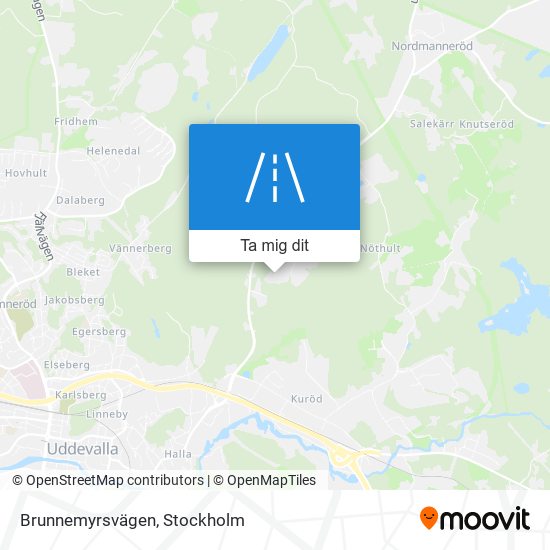 Brunnemyrsvägen karta