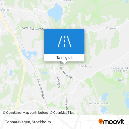 Tvinnarevägen karta