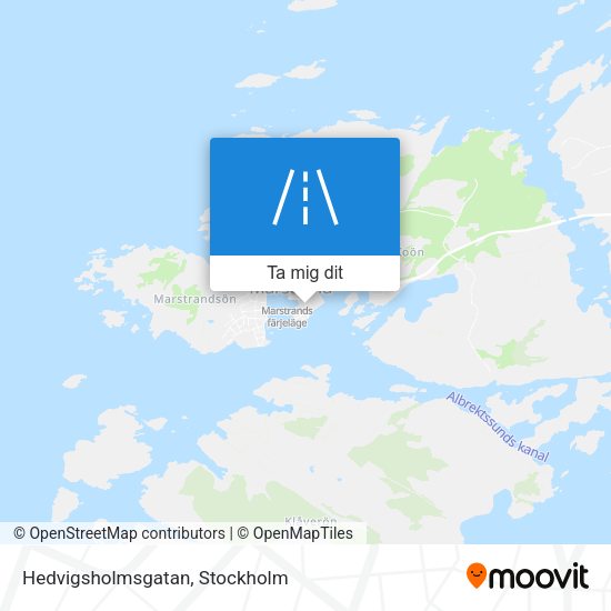 Hedvigsholmsgatan karta
