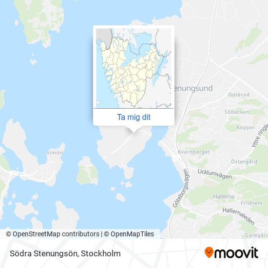 Södra Stenungsön karta