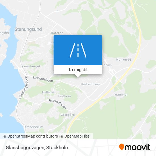 Glansbaggevägen karta