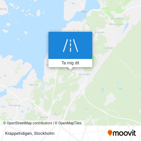 Krappetvägen karta