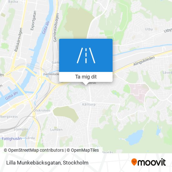 Lilla Munkebäcksgatan karta