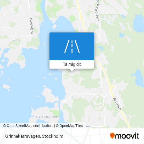 Grinnekärrsvägen karta