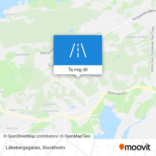 Låkebergsgatan karta
