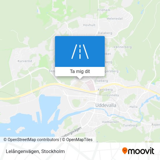 Lelångenvägen karta