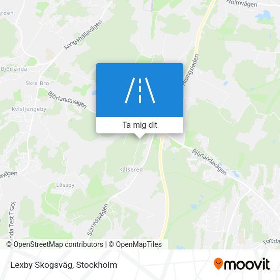 Lexby Skogsväg karta