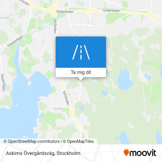 Askims Övergårdsväg karta