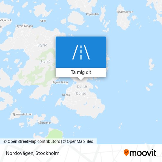 Nordövägen karta