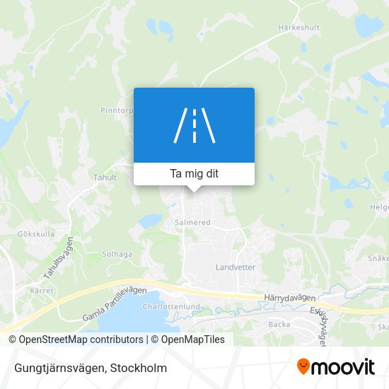 Gungtjärnsvägen karta