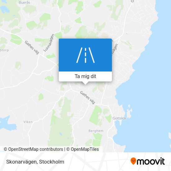 Skonarvägen karta