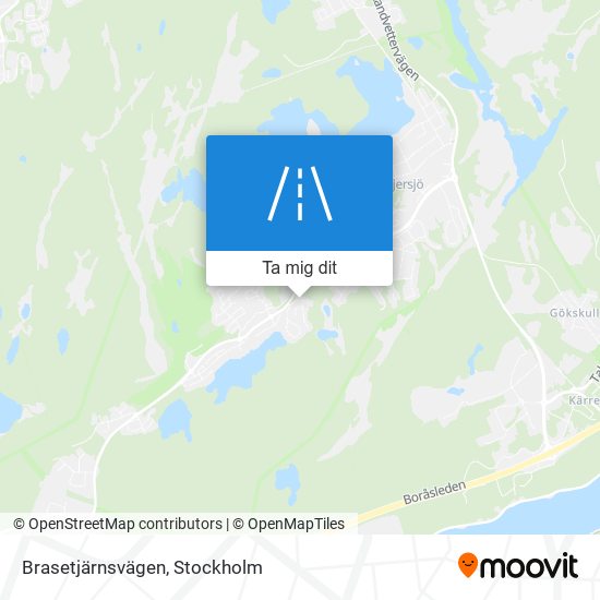 Brasetjärnsvägen karta