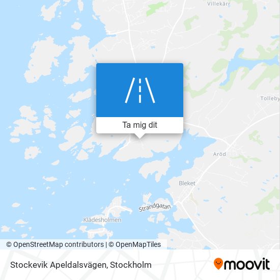 Stockevik Apeldalsvägen karta