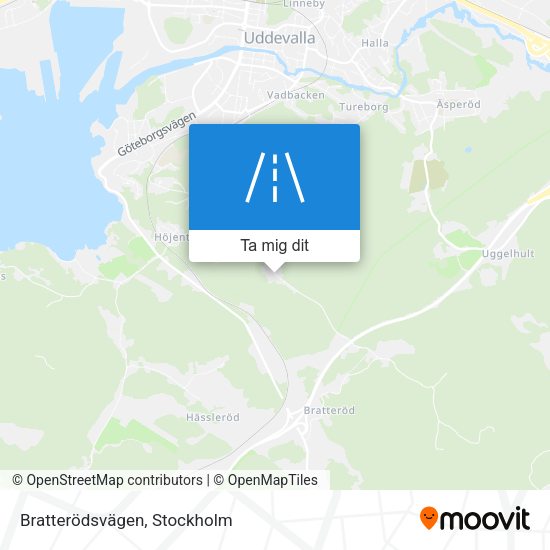 Bratterödsvägen karta