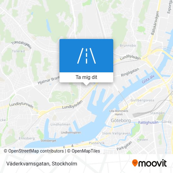 Väderkvarnsgatan karta