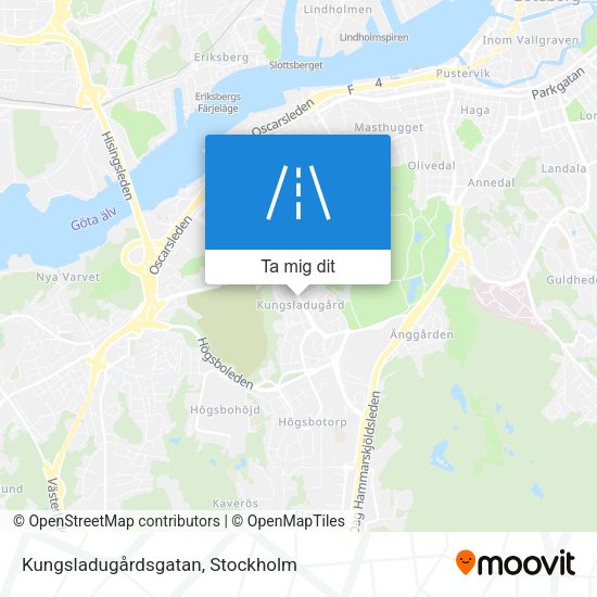 Kungsladugårdsgatan karta