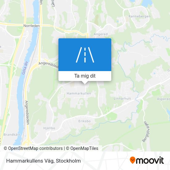 Hammarkullens Väg karta