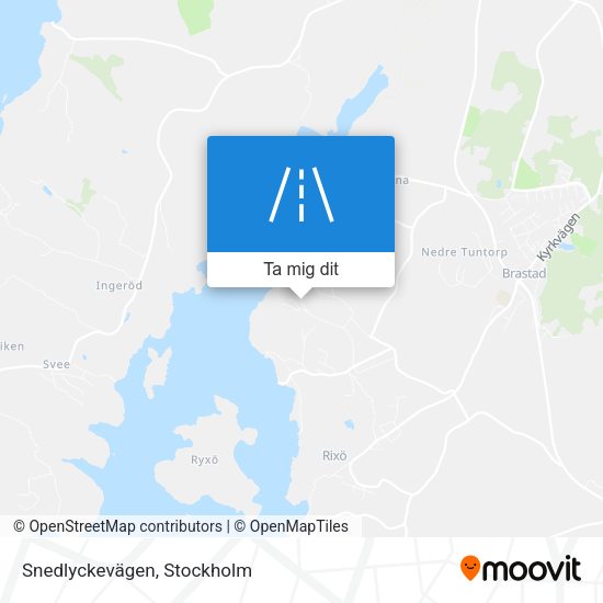 Snedlyckevägen karta