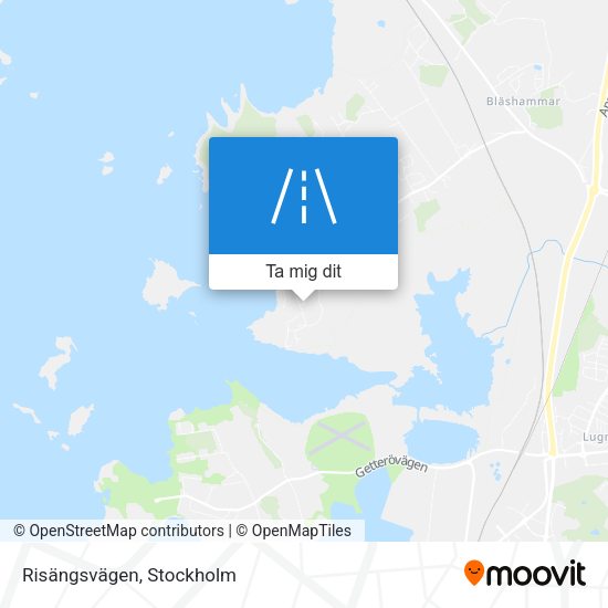 Risängsvägen karta