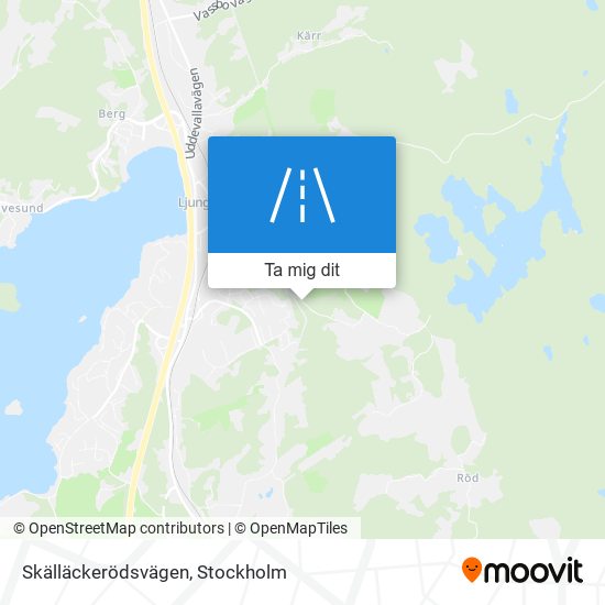 Skälläckerödsvägen karta