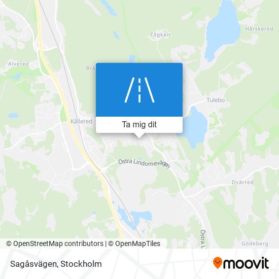 Sagåsvägen karta