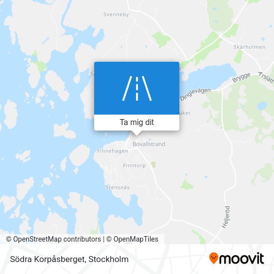 Södra Korpåsberget karta