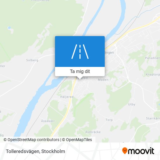Tolleredsvägen karta