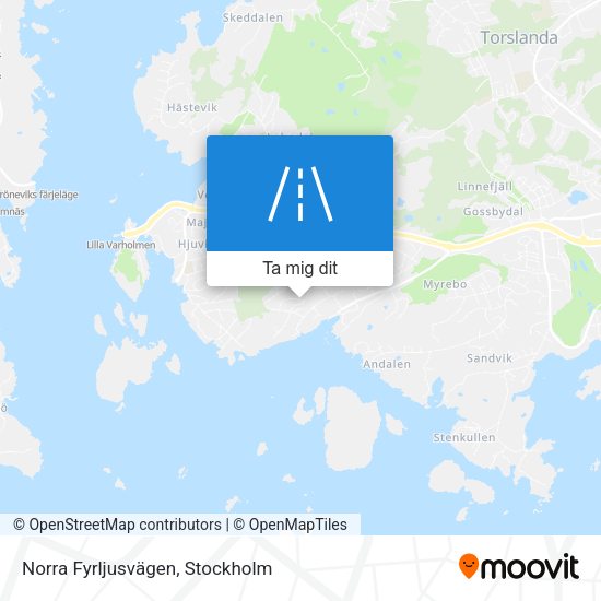 Norra Fyrljusvägen karta
