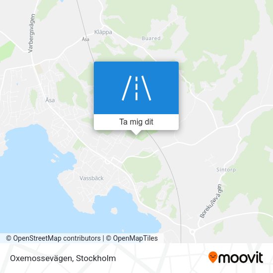 Oxemossevägen karta