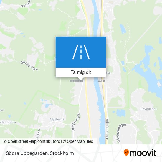 Södra Uppegården karta