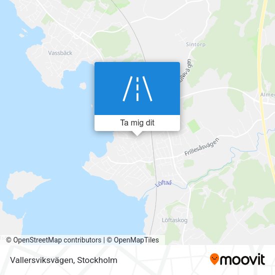Vallersviksvägen karta