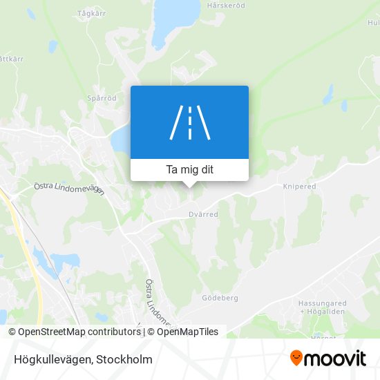 Högkullevägen karta