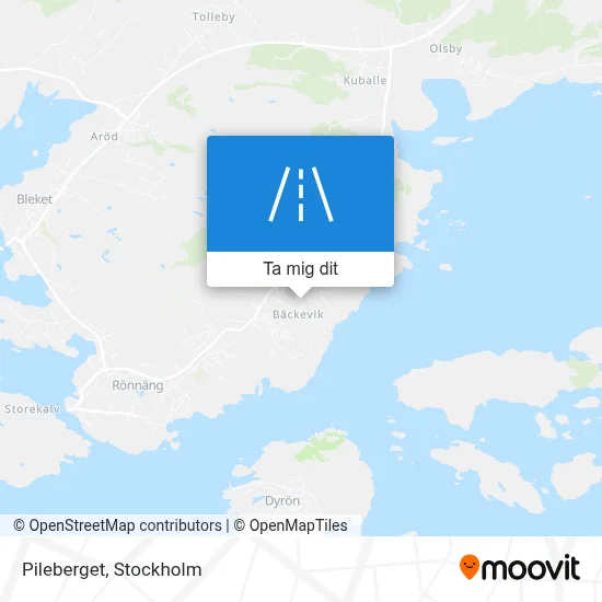 Pileberget karta