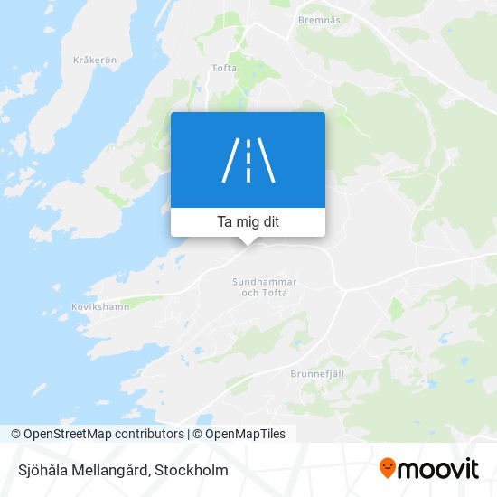 Sjöhåla Mellangård karta