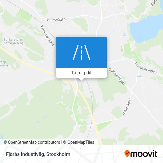 Fjärås Industiväg karta