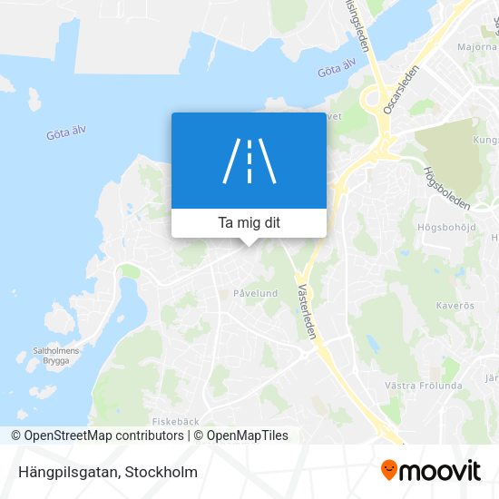 Hängpilsgatan karta