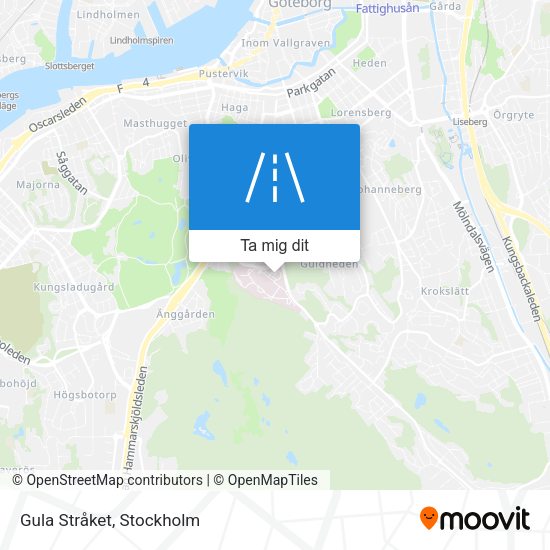Gula Stråket karta