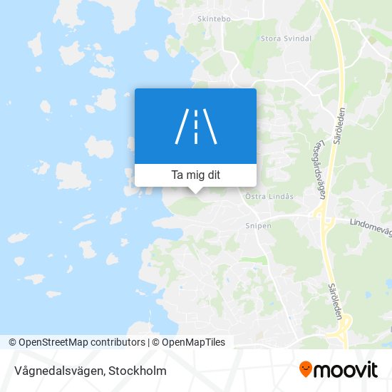 Vågnedalsvägen karta