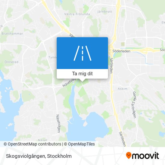 Skogsviolgången karta