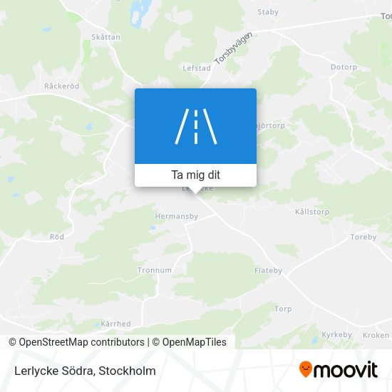 Lerlycke Södra karta