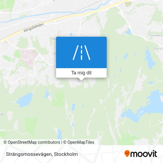 Strängsmossevägen karta