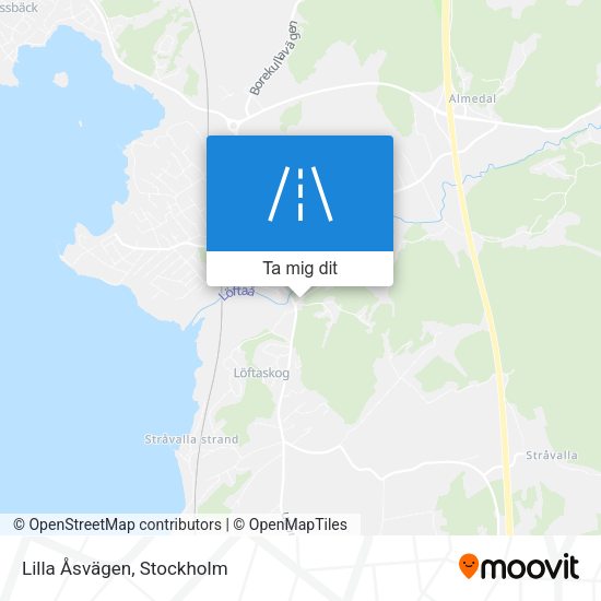 Lilla Åsvägen karta