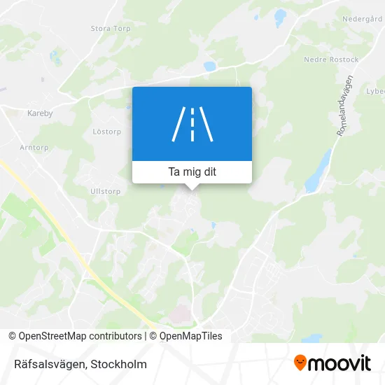 Räfsalsvägen karta